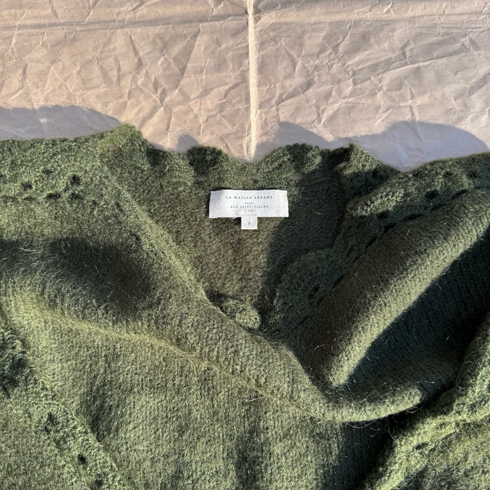 Sézane Stacy/Sezane Stacy Pull/Jumper/Sweater in Perfect Green, LNWT, Small - Picture 4 of 10